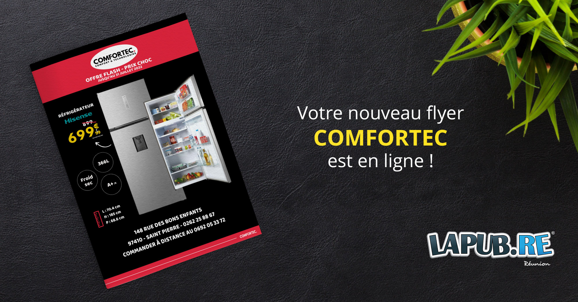 LAPUB.RE - PROSPECTUS DE COMFORTEC - OFFRE FLASH - PRIX CHOC - Reunion 974